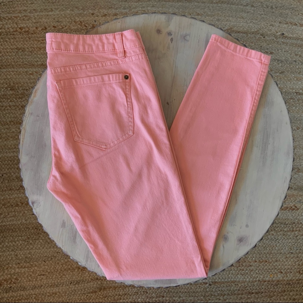 Life in Progress Peach Skinny Jeans Sz 28